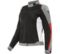 Giacca D-Dry Dainese Hydraflux 2 Air Lady Black/Charcoal-Gray/Lava-Red Taglia:44