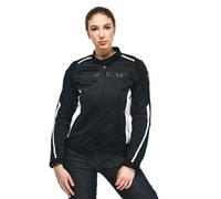 Dainese Hydraflux 2 Air Lady D-Dry Jacket, Giacca Moto Impermeabile, Donna, Nero/Nero/Bianco, 42