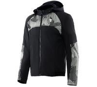 Dainese - Ignite 2 Tex Jacket, Giacca Moto in Tessuto con Cappuccio, Uomo, Nero/Grigio Muschio, 48