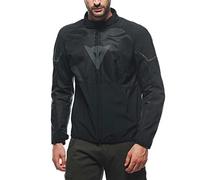 Dainese - Ignite Air Tex Jacket, Giacca Moto Estiva, Tessuto in Mesh, Giacca Moto da Uomo, Protezioni Morbide, Nero/Nero/Grigio Reflex, 56