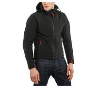 DAINESE - Ignite Tex Jacket, Giacca Moto Uomo, Fleece in Tessuto Idrorepellente e Traspirante, Giacca Moto Antipioggia, Protezioni Spalle e Gomiti, Dettagli Riflettenti, Nero