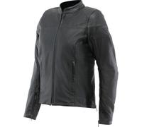 Dainese Itinere Giacca in pelle da moto da donna, rosso scuro, Taglia 42