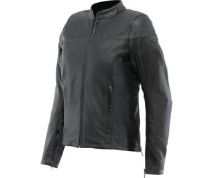 Dainese Itinere Giacca in pelle da moto da donna, rosso scuro, Taglia 42