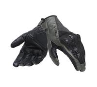 DAINESE - Karakum Ergo-Tek Gloves, Guanti Moto Estivi, Tessuto Ventilato, Potettori sulle Nocche, Guanti Moto da Uomo, Nero/Verde Militare, M