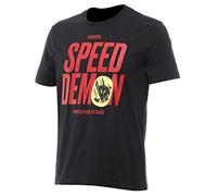 DAINESE - Knee Down T-Shirt, T-Shirt Casual a Girocollo, in Cotone, Uomo, Jet-Black, S