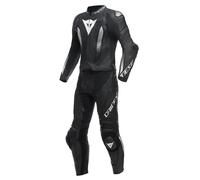Dainese Laguna Seca 5, tuta in pelle 2 pezzi. 104 male Nero/Nero/Bianco