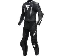 Dainese Laguna Seca 5 S26, tuta in pelle 2 pezzi. 122 male Nero/Nero/Bianco