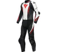 Dainese Laguna Seca 5, tuta in pelle 2pz. traforata 58 male Nero/Bianco/Rosso