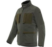 Dainese Lambrate Absoluteshell Pro impermeabile Moto Tessile Giacca, Verde scuro, Taglia 50