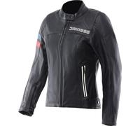 Dainese Leggenda, giacca di pelle donna 54 female Nero/Blu/Rosso