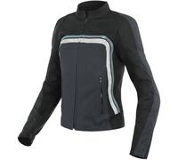 Dainese Lola 3 Giacca donna in pelle moto, nero-grigio-bianco, taglia 48 per donne
