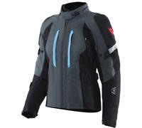 Dainese Mangen Absoluteshell Pro impermeabile Giacca tessile moto da donna, nero-grigio-blu, taglia 48 per donne