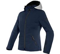 Dainese Mayfair, giacca tessile D-Dry donne 44 female Grigio/Blu Scuro/Blu Scuro