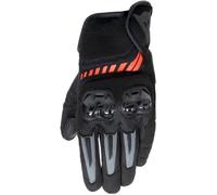 Dainese Mig 3 Air, guanti L male Nero/Rosso Fluo