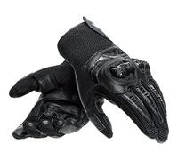 Dainese - Mig 3 Unisex Leather Gloves, Guanti Moto in Pelle per Uomo e Donna, Compatibilità Touchscreen, Palmo Rinforzato e Protezioni in TPU sulle Nocche, Traspiranti, Nero