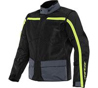 Dainese Outlaw Tex Giacca tessile moto Nero/Grigio/Giallo 54