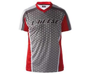 Dainese Outlet Maglia Da Enduro A Maniche Corte Dirt Red / Grey