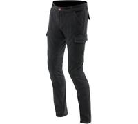 Dainese Cargo Slim Tapered Pantaloni tessili da moto, nero, taglia 43 per maschi