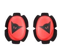 Dainese - Pista Knee, Ginocchiere Moto in Poliuretano, Saponette Moto, Contatto Uniforme con Pista e Asfalto, Slider Moto con Chiusura in Velcro, Rosso Fluo/Nero