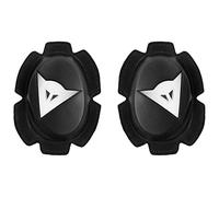 Dainese - Pista Knee, Ginocchiere Moto in Poliuretano, Saponette Moto, Contatto Uniforme con Pista e Asfalto, Slider Moto con Chiusura in Velcro, Nero/Bianco