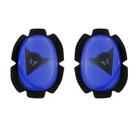 Dainese - Pista Knee, Ginocchiere Moto in Poliuretano, Saponette Moto, Contatto Uniforme con Pista e Asfalto, Slider Moto con Chiusura in Velcro, Blu/Nero