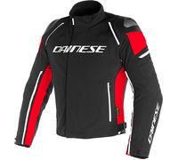 Dainese Racing 3, Giacca in tessuto D-Dry 48 male Nero/Nero/Rosso