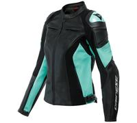 Dainese Racing 4 Giacca da donna in pelle per moto, nero-blu, taglia 46 per donne