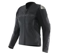 DAINESE Racing 5 Giacca in Pelle da Moto da Donna, Nero, 44