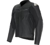 Dainese Racing 5 Giacca in pelle da moto, nero, taglia 46 per maschi