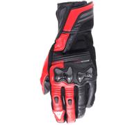 Dainese Reacto Carbon Long, guanti S male Nero/Rosso Fluo