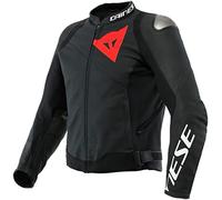 Dainese Sportiva, giacca di pelle 52 male Nero Opaco/Nero Opaco