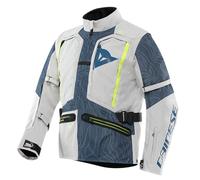 DAINESE - Sterrato Tex Jacket, Giacca Moto in Tessuto, Uomo, Grigio Ghiaccio/Blu, 56