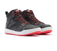 Dainese Suburb D-WP S26 Scarpe da moto impermeabili, nero/bianco/rosso, Taglia 41