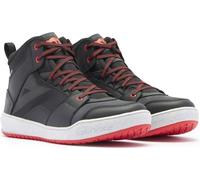 Dainese - Suburb D-Wp Shoes, Scarpe Moto Impermeabili, Man, Nero/Bianco/Rosso Lava, 44