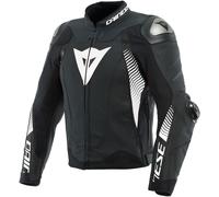 Dainese Super Speed 4 Giacca in pelle moto, nero-bianco, taglia 46 per maschi
