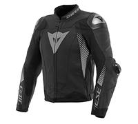 Dainese Super Speed 4 Giacca in pelle moto, nero-grigio, taglia 52