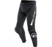 Dainese Super Speed S26 Pantaloni di pelle da motocicletta, Bianco/nero, Taglia 50