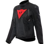 Dainese Super Sprint D-Dry impermeabile Giacca Moto Da Donna, nero/nero/rosso, Taglia 44