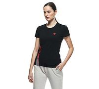 T-shirt Cotone Donna Dainese LOGO LADY BLACK/FLUO-RED Taglia:S