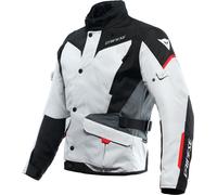 Dainese Tempest 3 D-Dry, giacca tessile impermeabile 54 male Grigio Chiaro/Nero/Grigio/Rosso