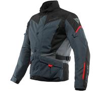 Dainese Tempest 3 D-Dry Giacca tessile moto, nero-grigio-rosso, taglia 60 per maschi