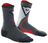 Dainese Thermo Mid Socks, Calze Medie Termiche Moto Nero Rosso, 42-44