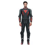Dainese Tuta In Pelle Nero/Antracite/Rosso 50 50