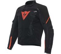Giacca moto Dainese Smart Jacket LS Sport Nero Rosso Fluo 52