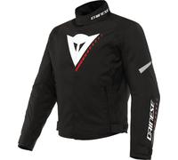 Dainese Veloce D-Dry Giacca tessile moto, nero-bianco-rosso, taglia 44
