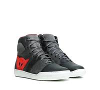 Dainese York Air Shoes, Scarpe Moto Estive Leggere, Uomo, Phantom/Rosso, 44
