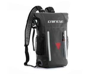 DAINESE - Zaino Explorer Backpack WP, Impermeabile in PVC, con Schienale Traspirante, Spallacci Regolabili e Tasche Resistenti all'Acqua, dettagli Riflettenti, Outdoor e Moto, 15 L