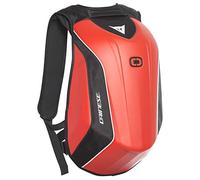 DAINESE - Zaino Moto D-Mach, Aerodinamico e Ergonomico, con Scomparti per Laptop e Scarpe, Cinghia Porta Casco, Zaino Moto Rigido Impermeabile da 22.2 L, Rosso e Nero