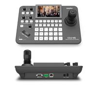 DAIPU PTZ Controller per fotocamera con schermo LCD da 5 pollici Joystick 4D LAN RS232 RJ45 RS485/422 DC12V Tastiera di controllo professionale per il culto della chiesa Live Streaming Video