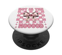 Dairy Farmer Mucca Latteria Agricoltura Ragazza Mamma Non In The Mooood! PopSockets PopGrip Adesivo